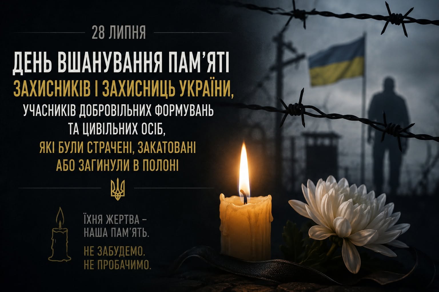 День вшанування пам'яті Захисників і Захисниць України, учасників добровольчих формувань, а також цивільних осіб, які були страчені, закатовані або загинули в полоні 