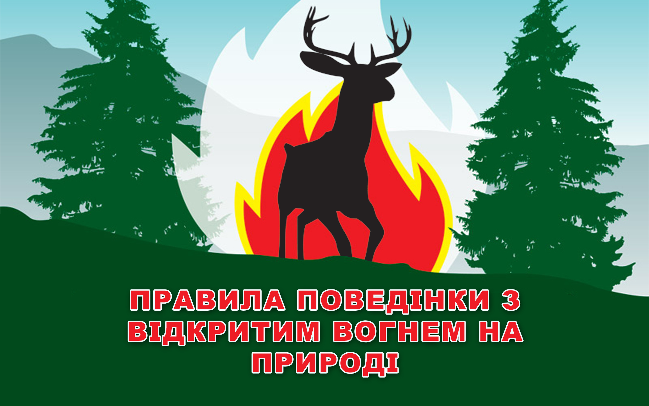 ПРАВИЛА ПОВЕДІНКИ З ВІДКРИТИМ ВОГНЕМ НА ПРИРОДІ